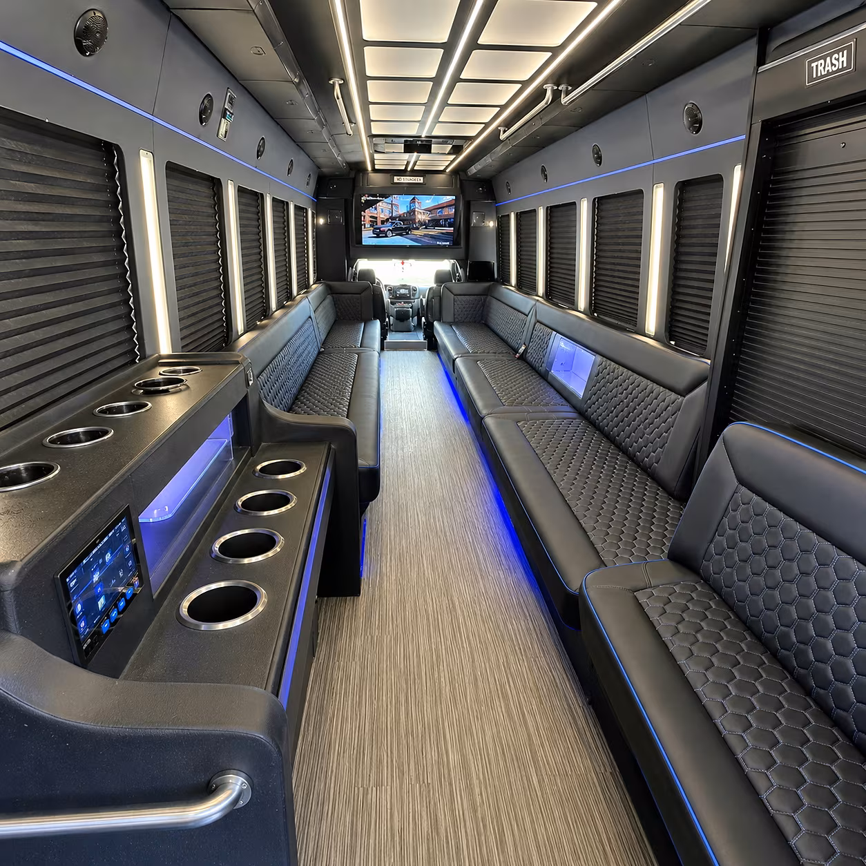 rio rancho party bus rental interior